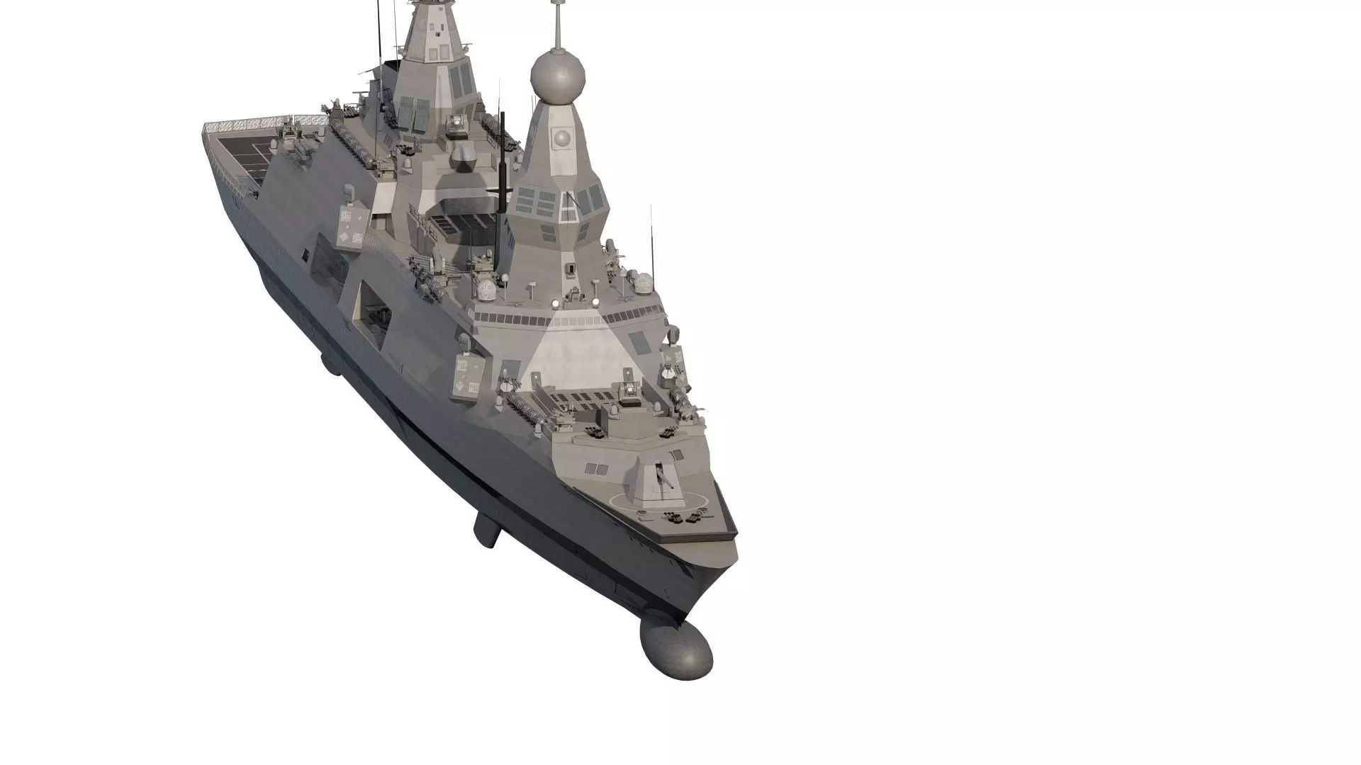 INDIAN NAVY MULTI ROLE DESTROYER 3D model_2