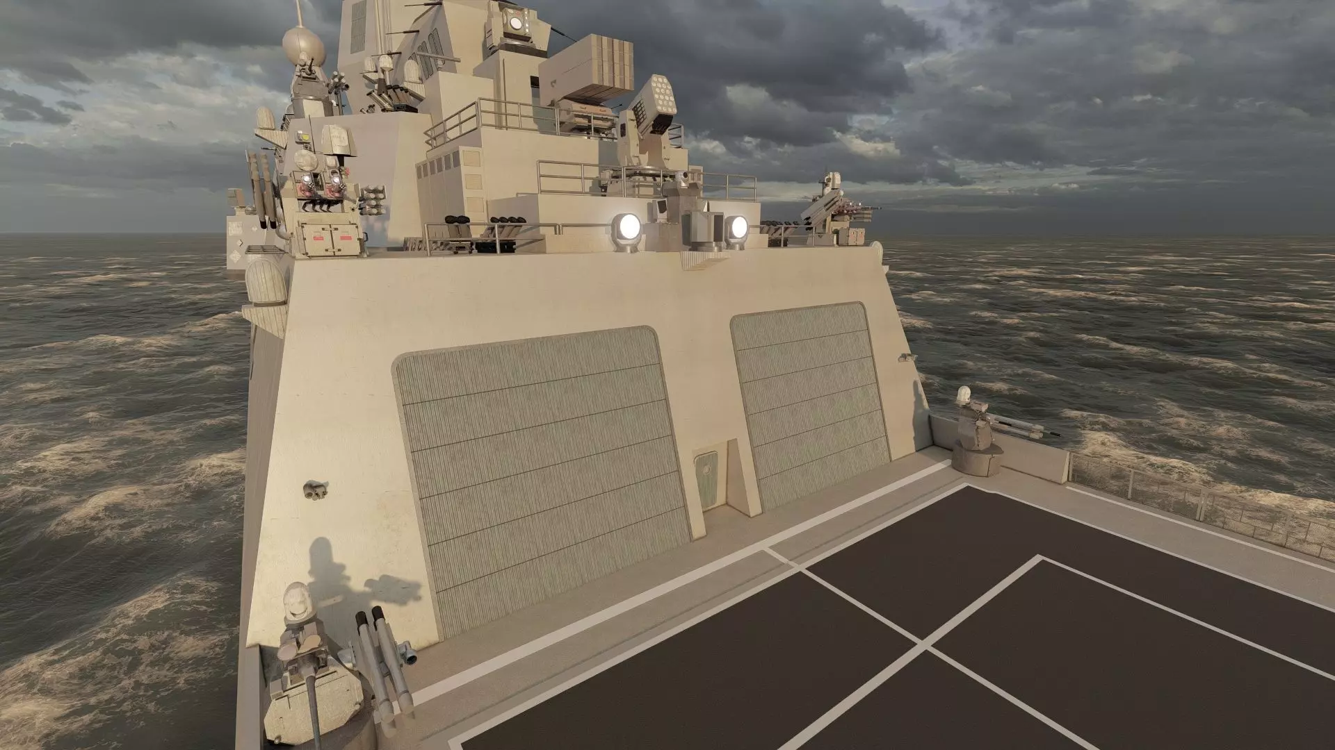 INDIAN NAVY MULTI ROLE DESTROYER 3D model_30