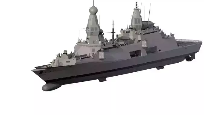 INDIAN NAVY MULTI ROLE DESTROYER 3D model