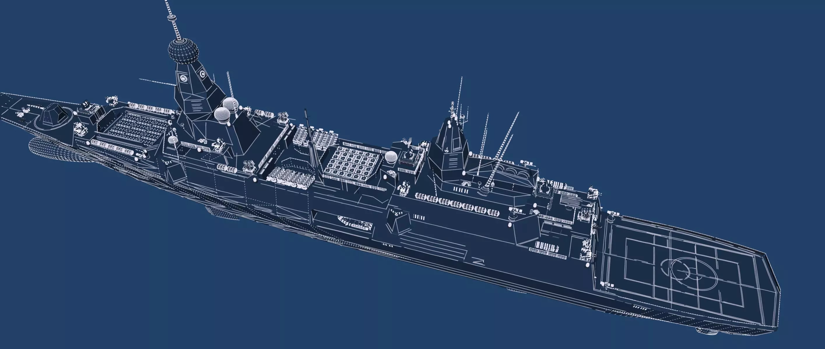 INDIAN NAVY MULTI ROLE DESTROYER 3D model_49