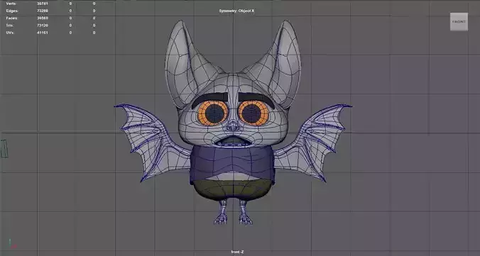 CUTE BAT MODEL NO TEXTURE