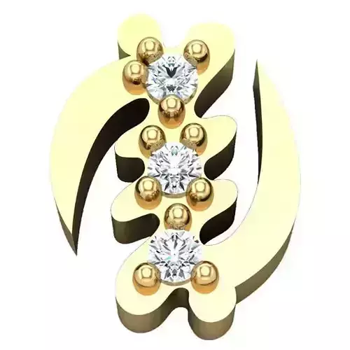 Micro Gye Nyame Diamond Earrings by Sahmani 