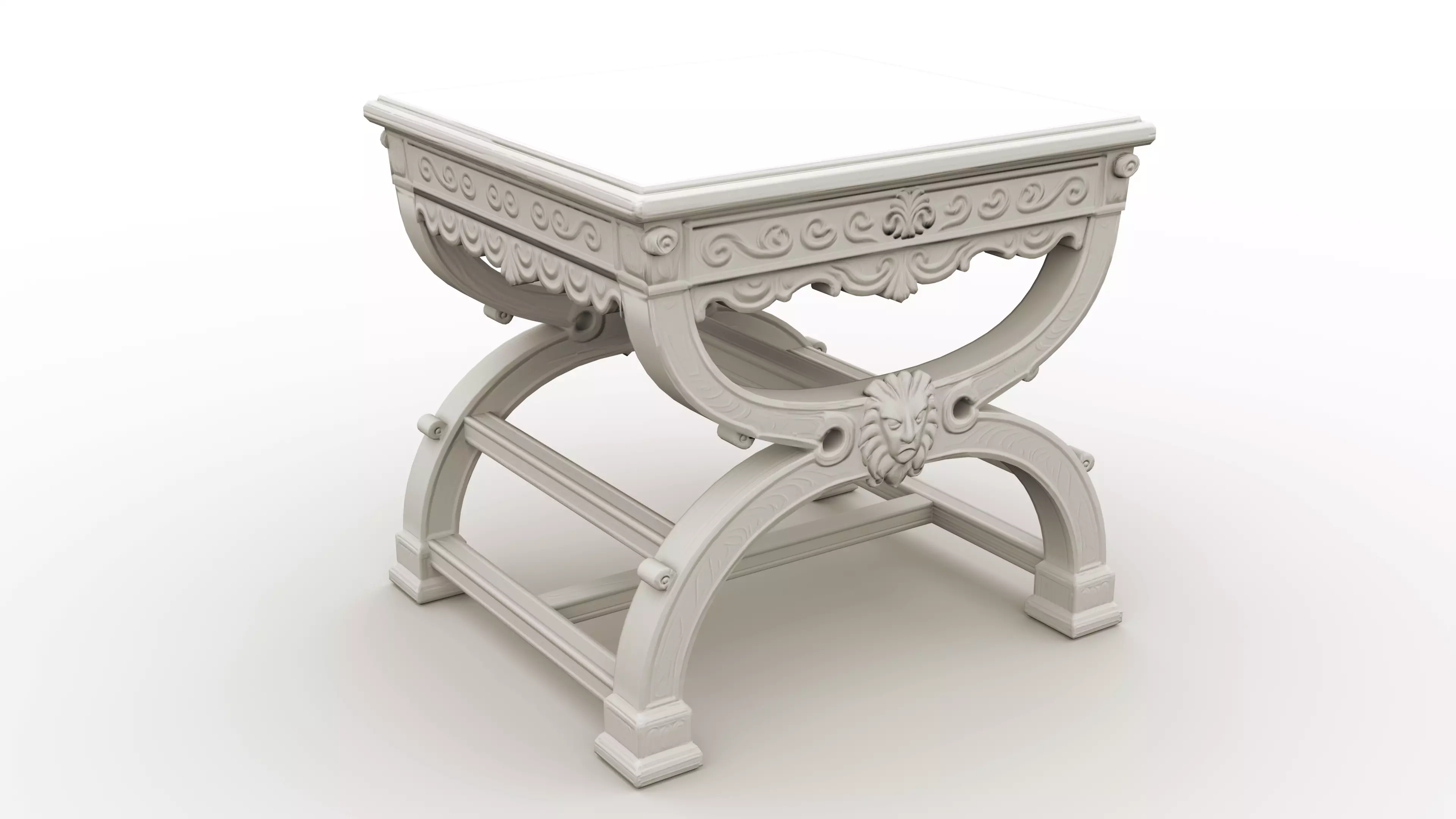 Medieval Stylized Table 03 Low-poly 3D model_5