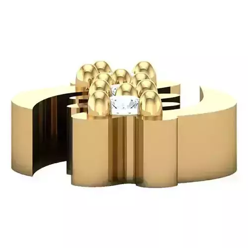 Sahmani Gye Nyame Micro Diamond Earrings STL 