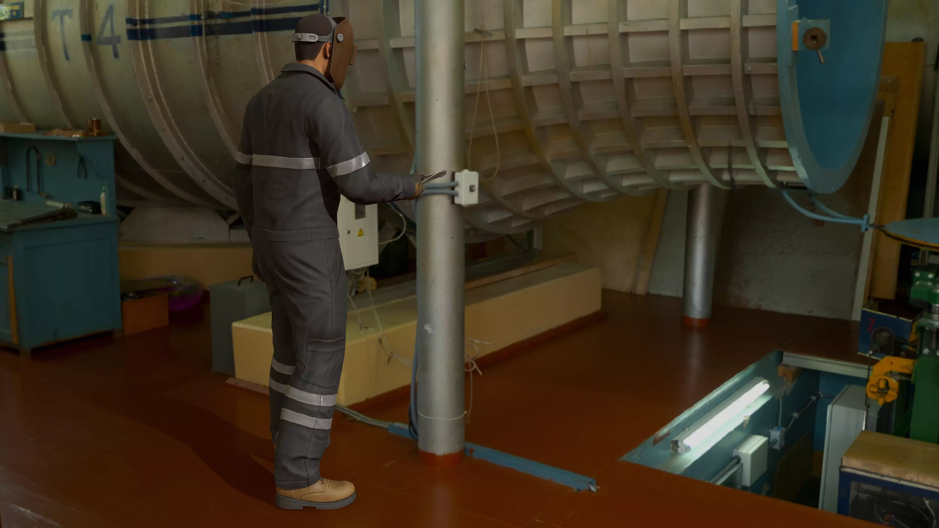 Workers Modular Character Low-poly 3D model_20