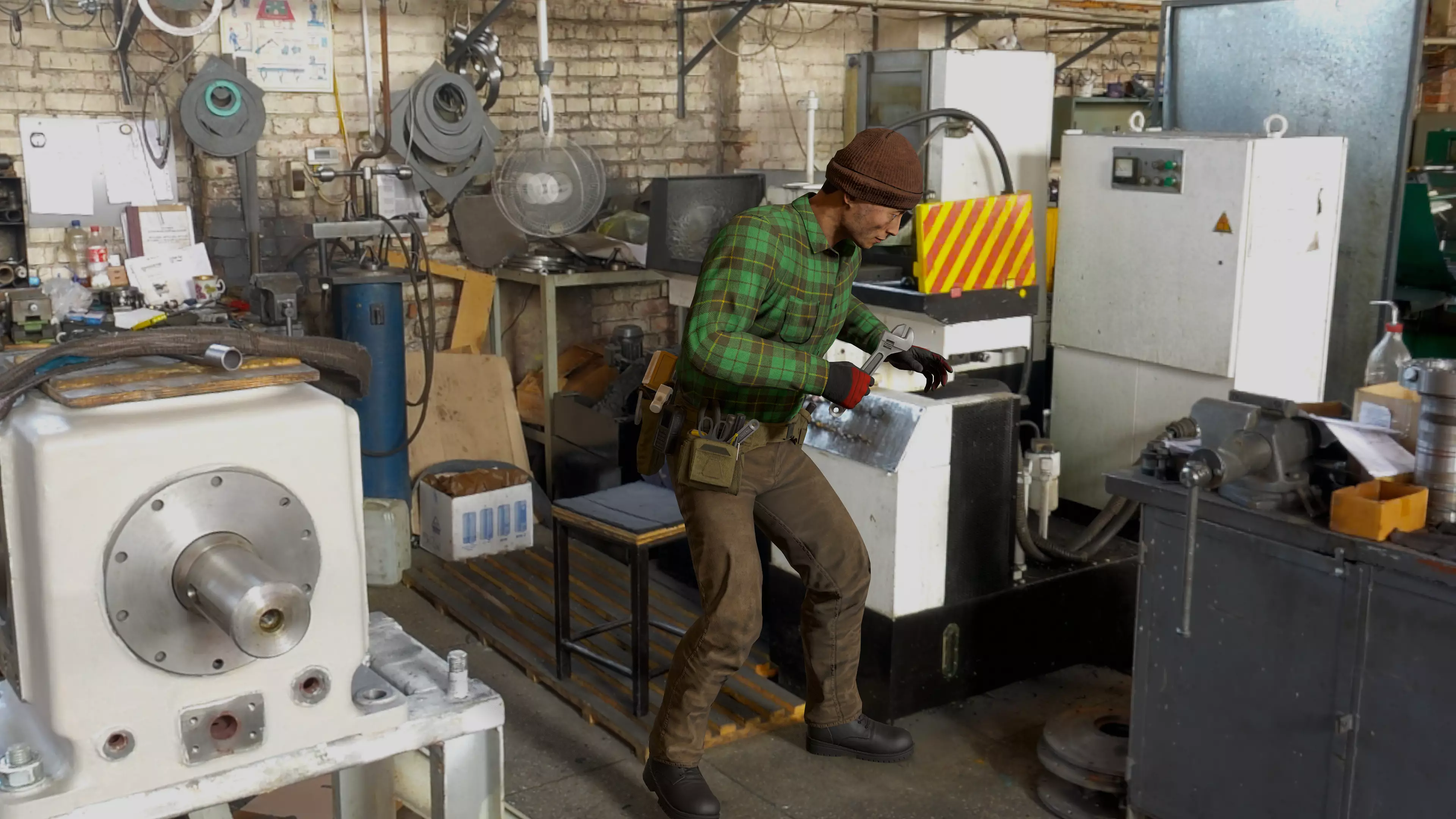 Workers Modular Character Low-poly 3D model_18