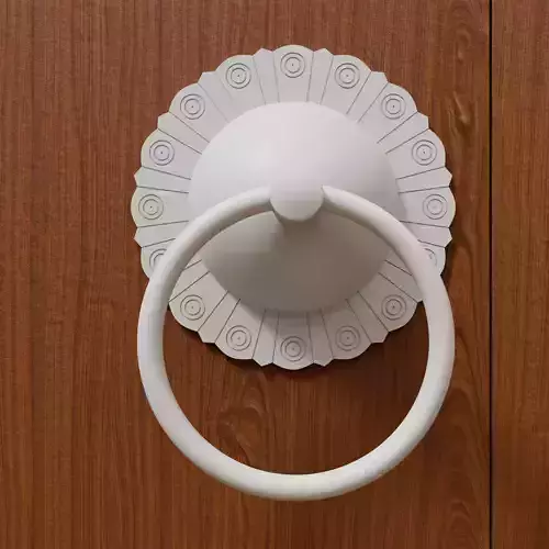 Chinese Style Vintage Door Knocker 9- High Poly 3D Model 3D print model
