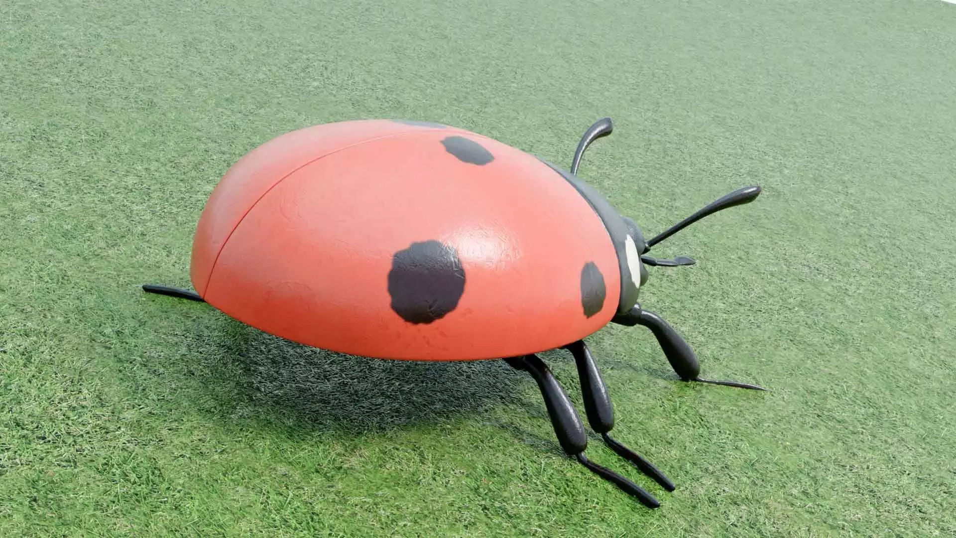 Ladybug stylized 3D model_10