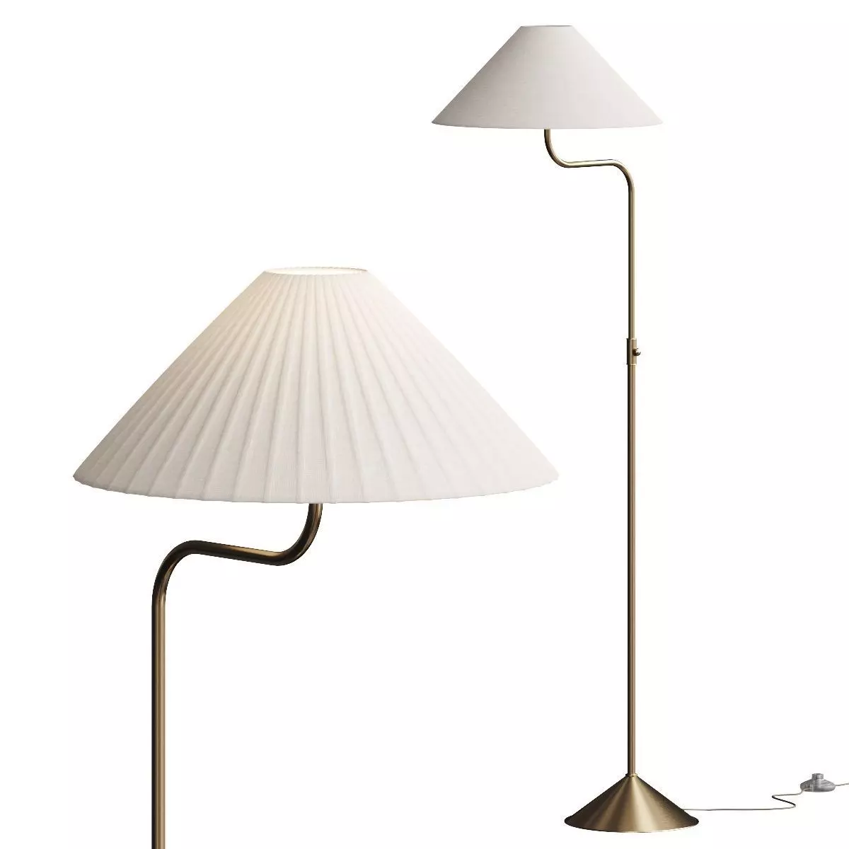 West Elm Simone Floor Lamp 3D model