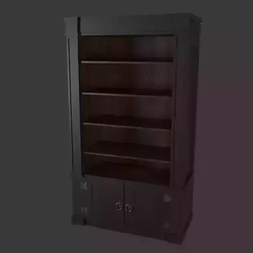 Old Cabinet Low-poly 3D model