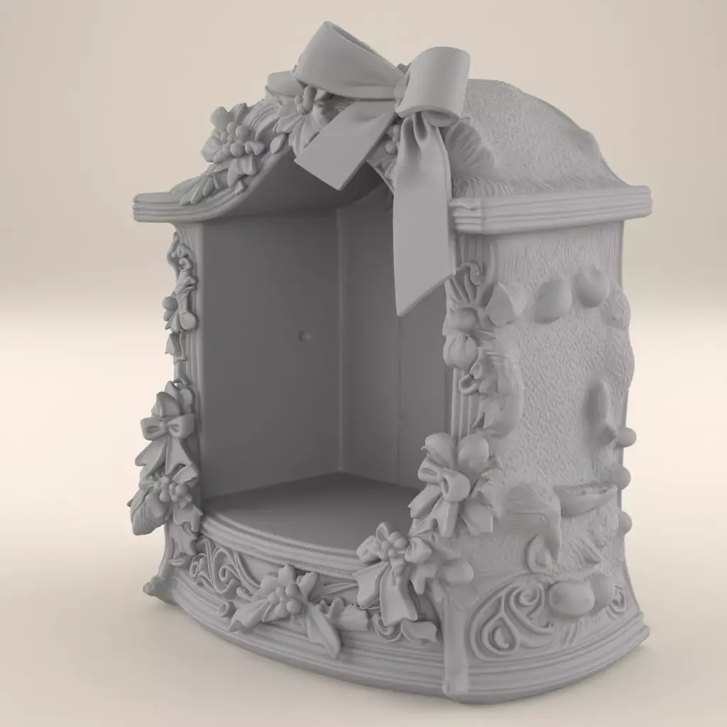 Christmas Nativity Stable Decor 3D STL File 3D print model_4