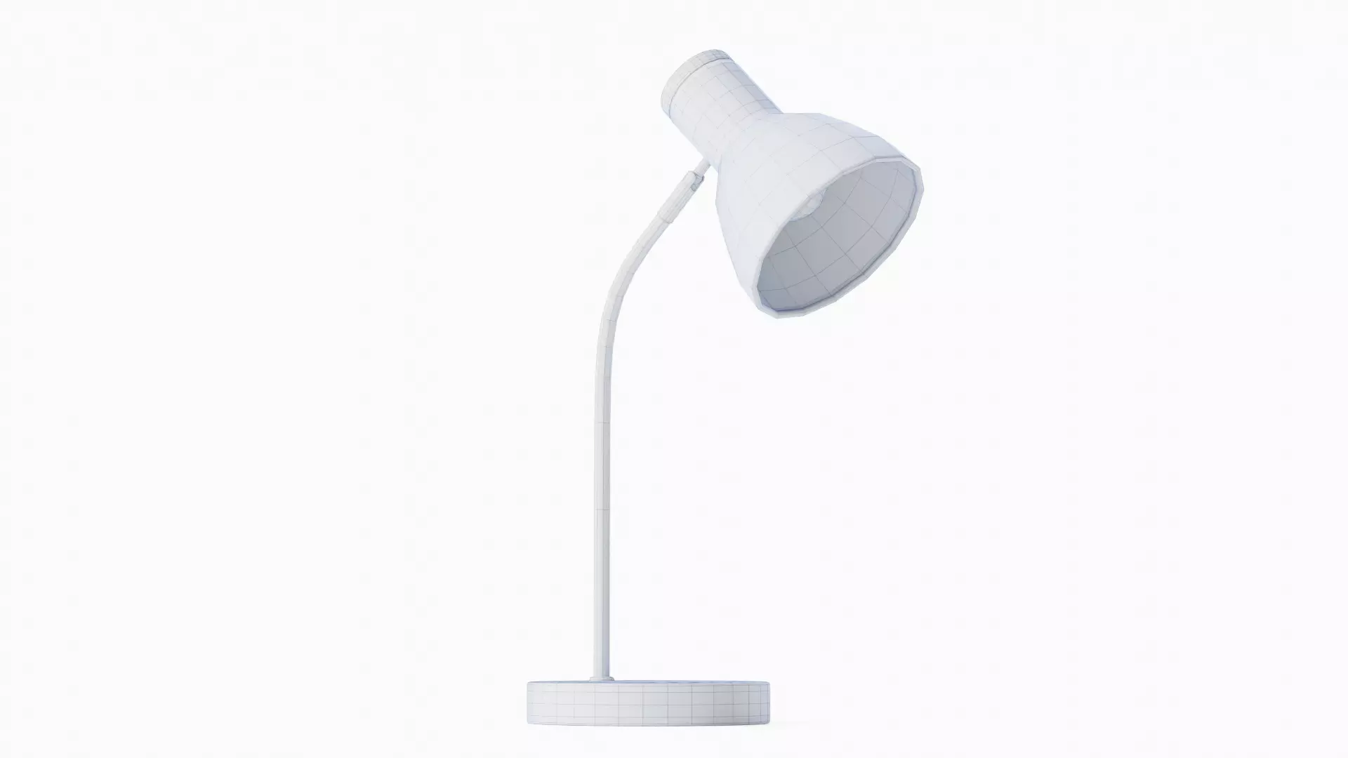 Adjustable Table Lamp Yellow - PBR metal lamp Low-poly 3D model_29