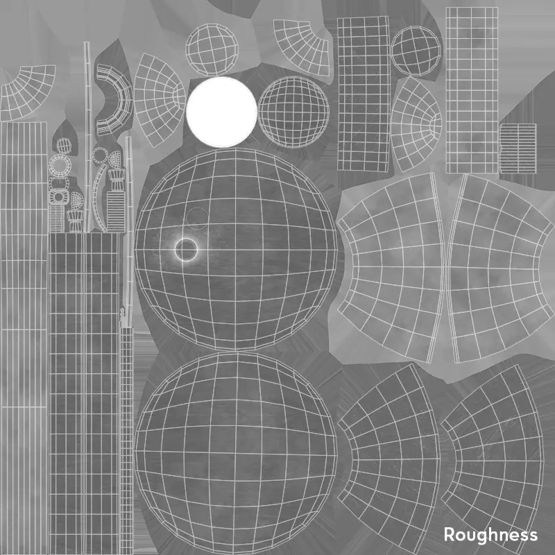 Adjustable Table Lamp Yellow - PBR metal lamp Low-poly 3D model_34