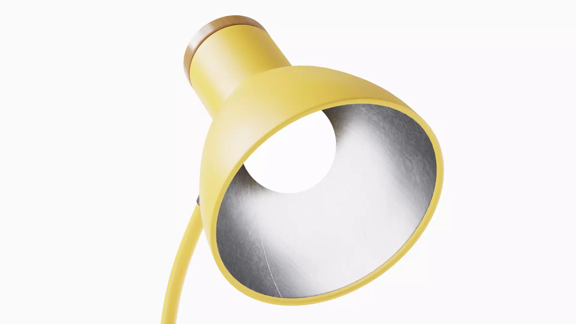 Adjustable Table Lamp Yellow - PBR metal lamp Low-poly 3D model_14