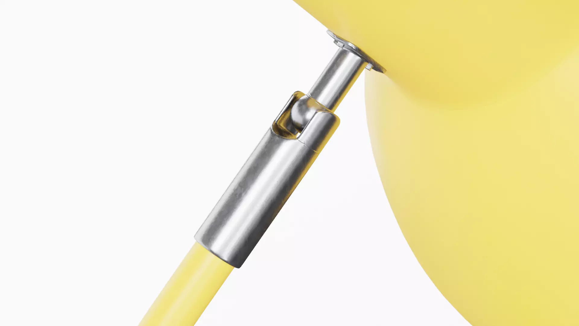 Adjustable Table Lamp Yellow - PBR metal lamp Low-poly 3D model_12