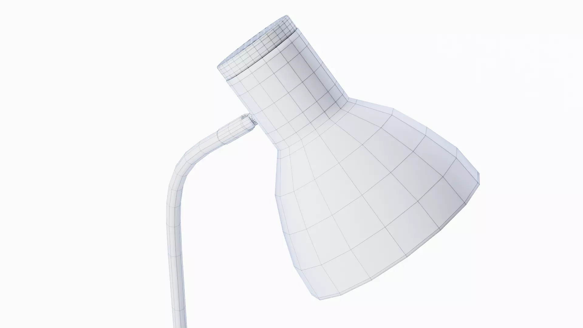 Adjustable Table Lamp Yellow - PBR metal lamp Low-poly 3D model_31