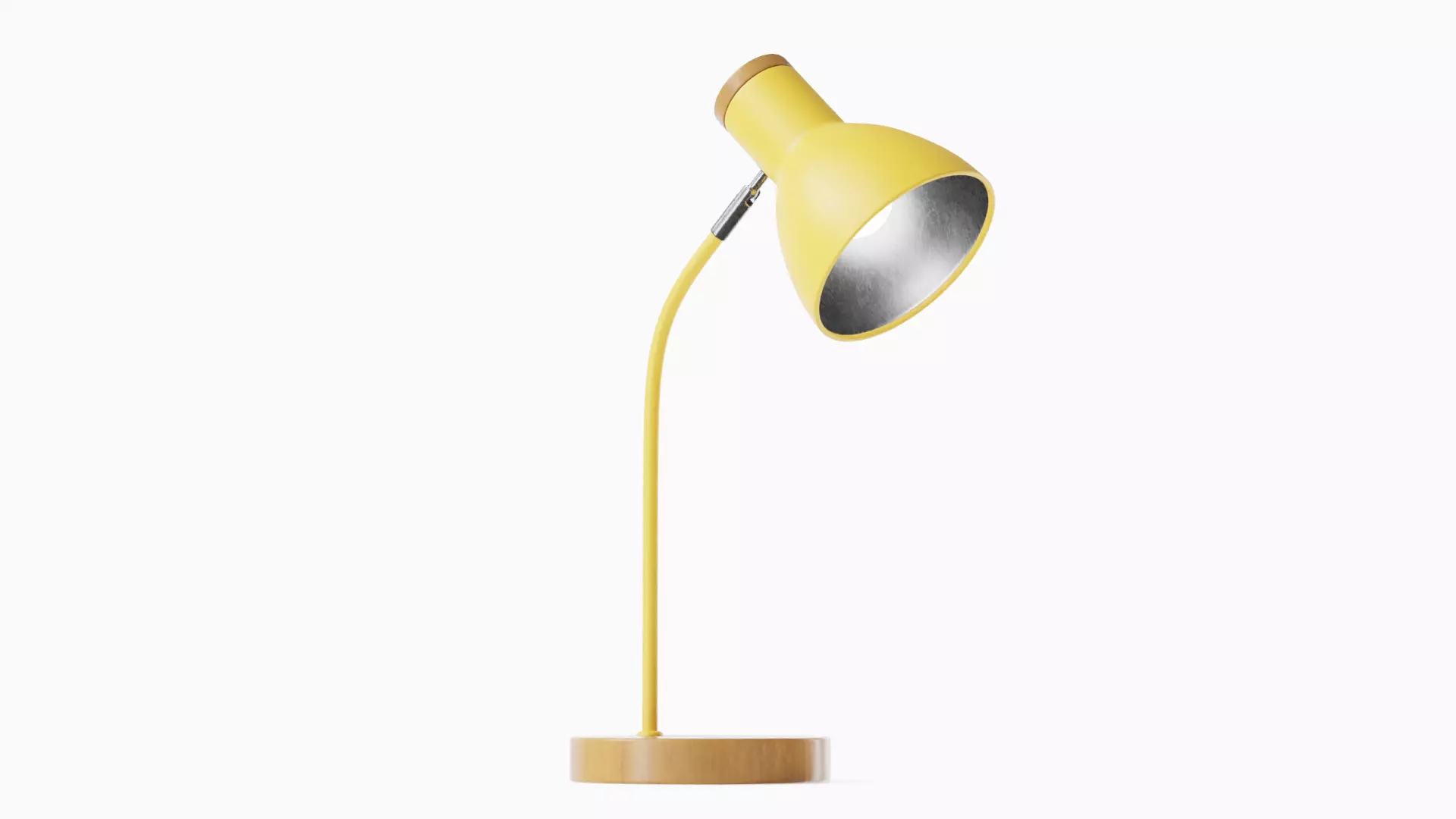Adjustable Table Lamp Yellow - PBR metal lamp Low-poly 3D model_15