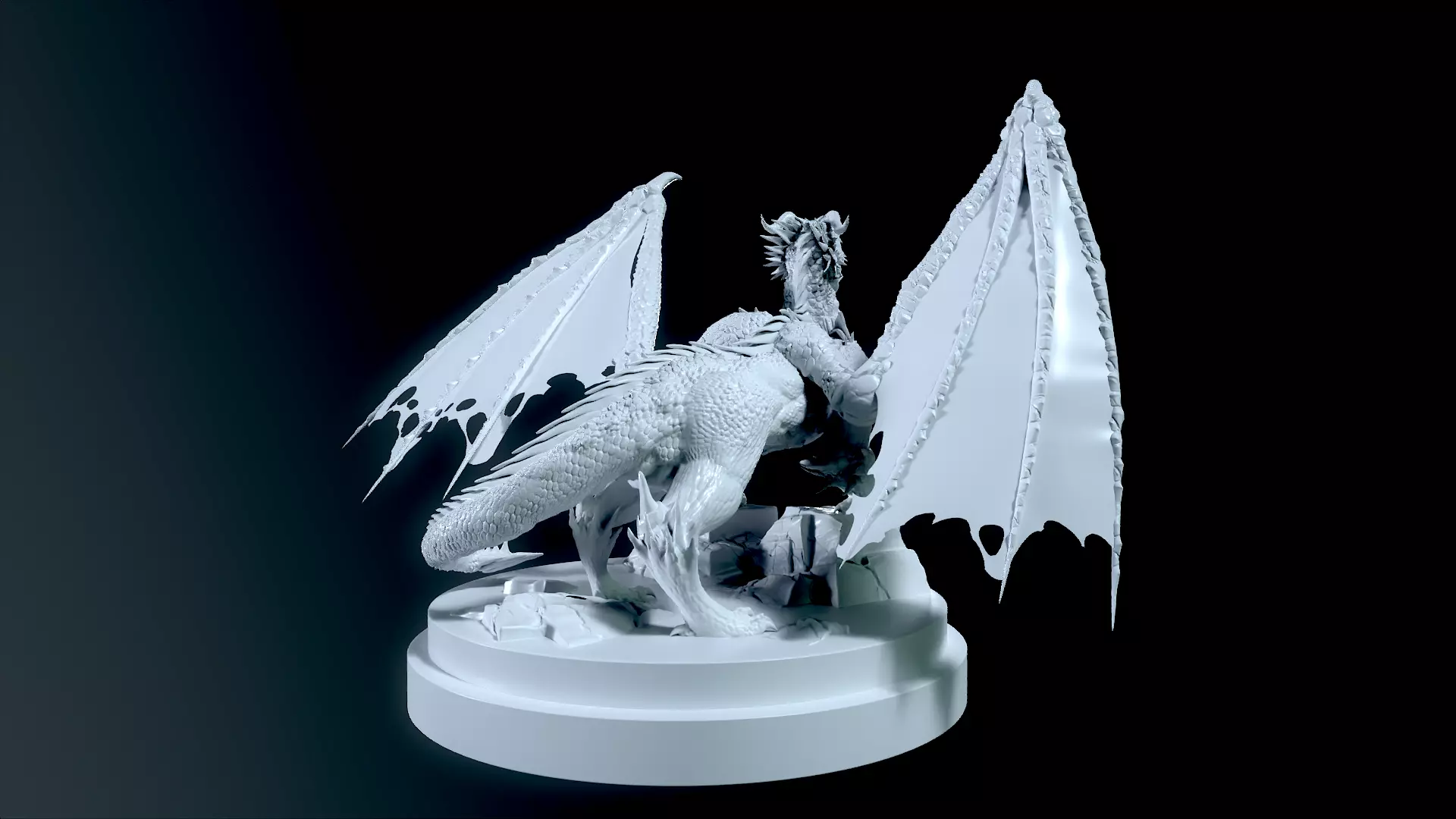 Dragon Sculpt for Print 3D print model_4