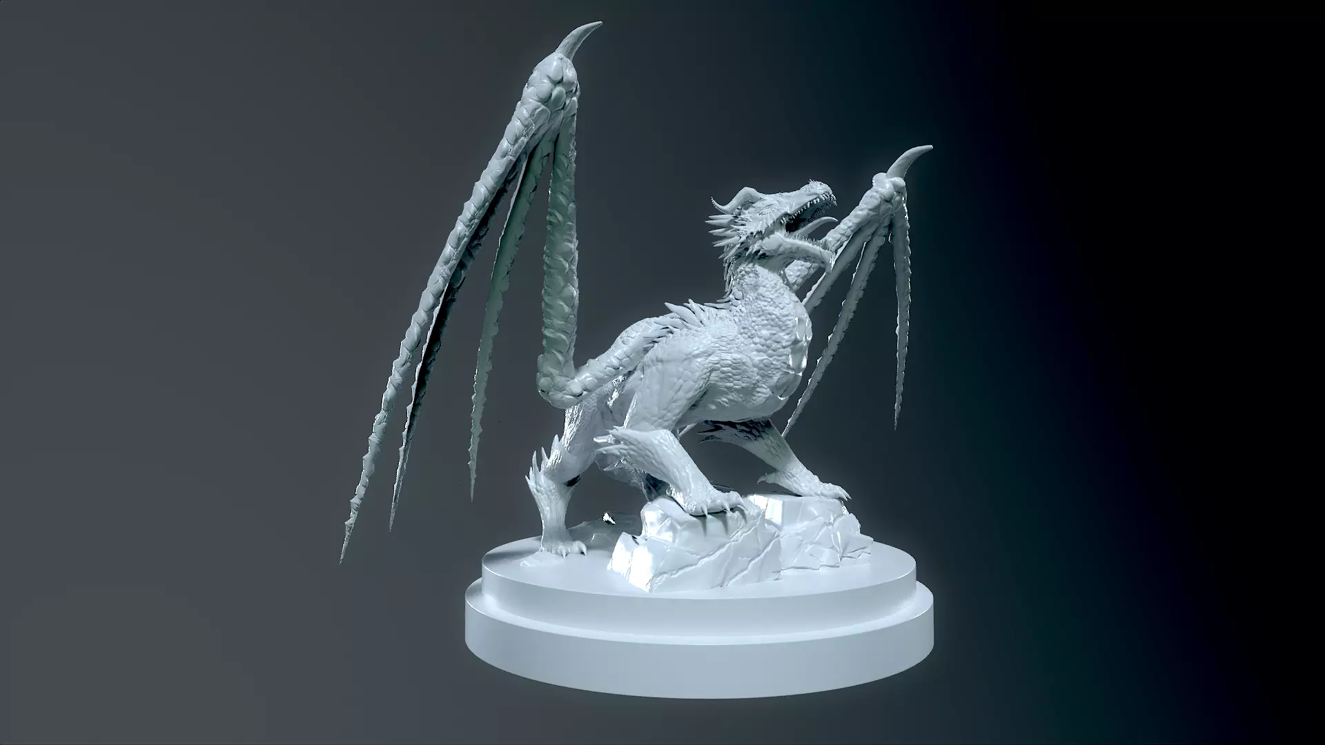 Dragon Sculpt for Print 3D print model_3