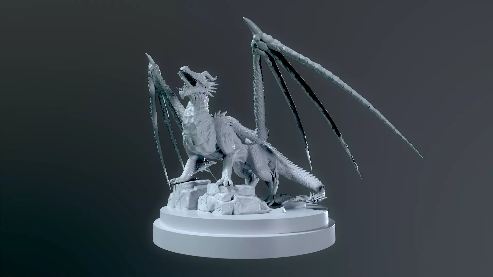 Dragon Sculpt for Print 3D print model_2