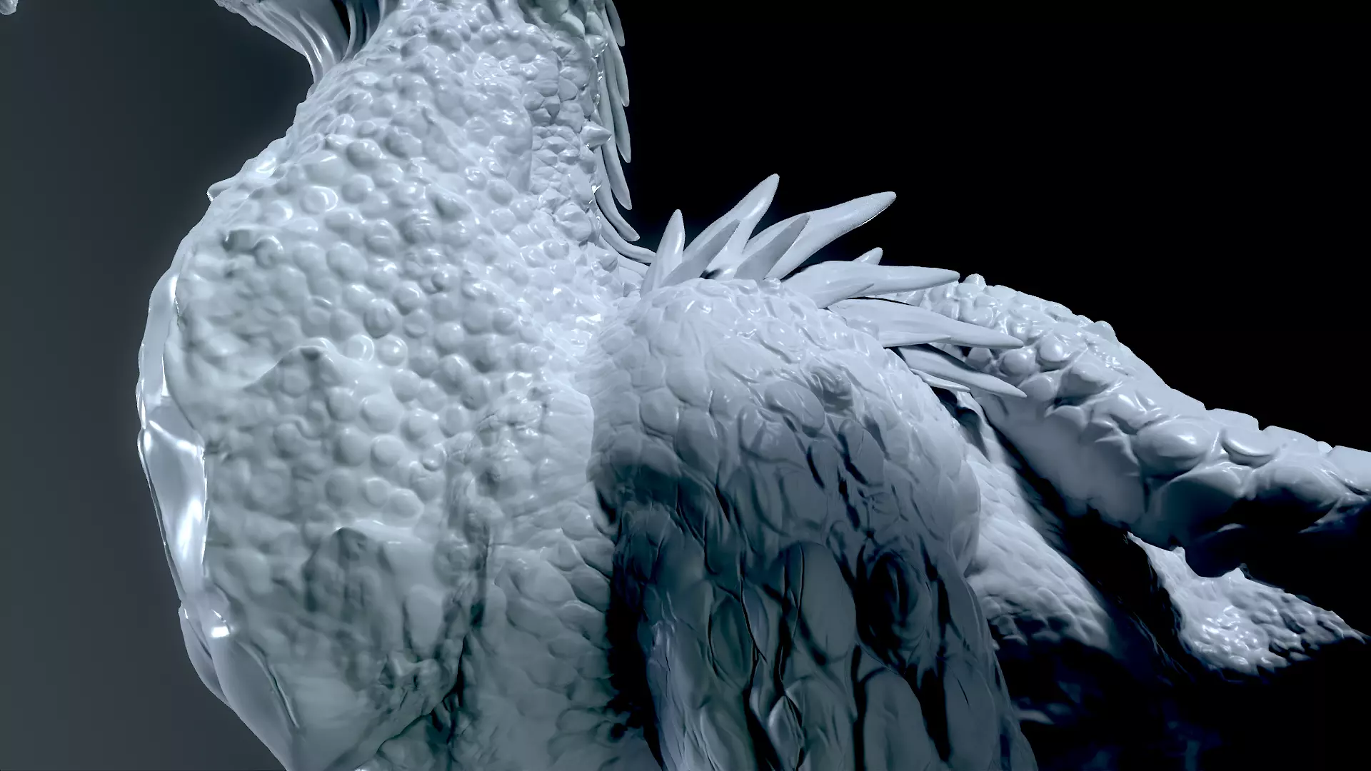 Dragon Sculpt for Print 3D print model_5