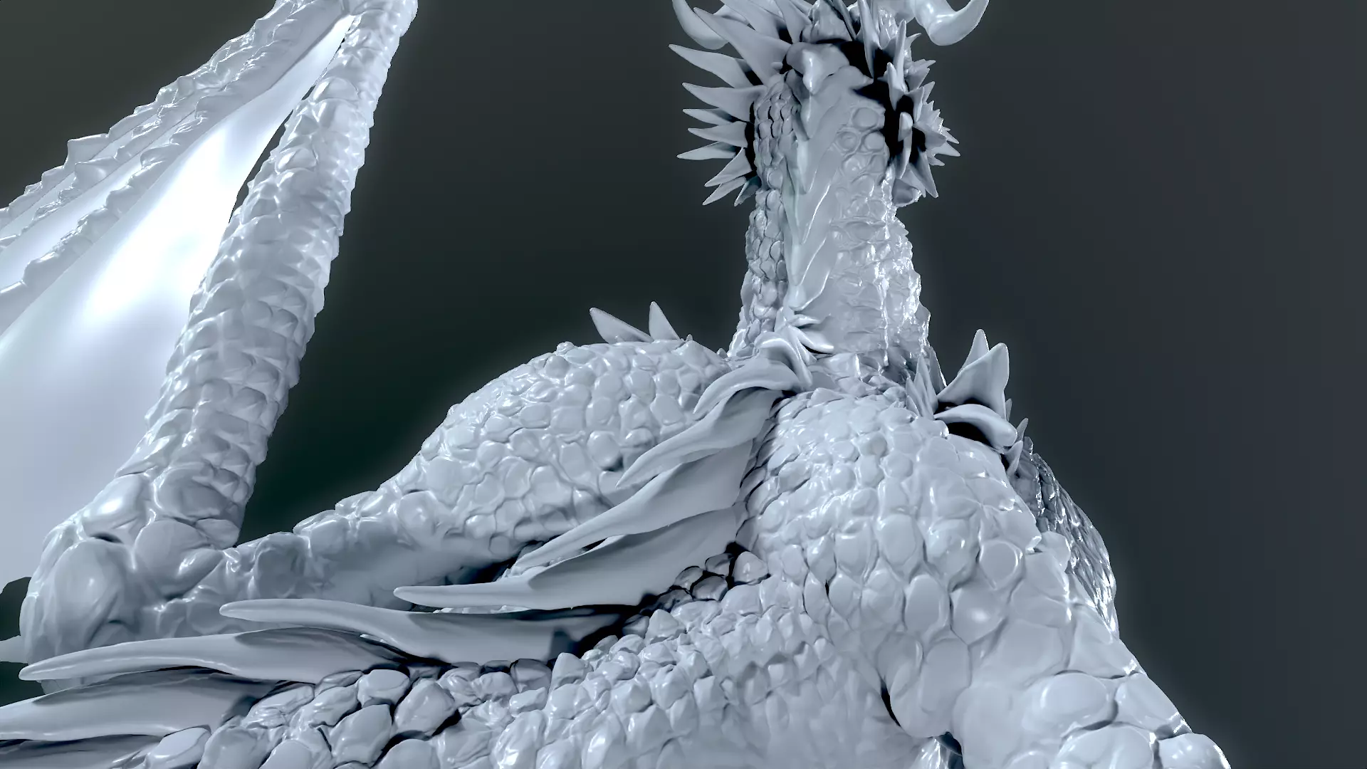 Dragon Sculpt for Print 3D print model_7