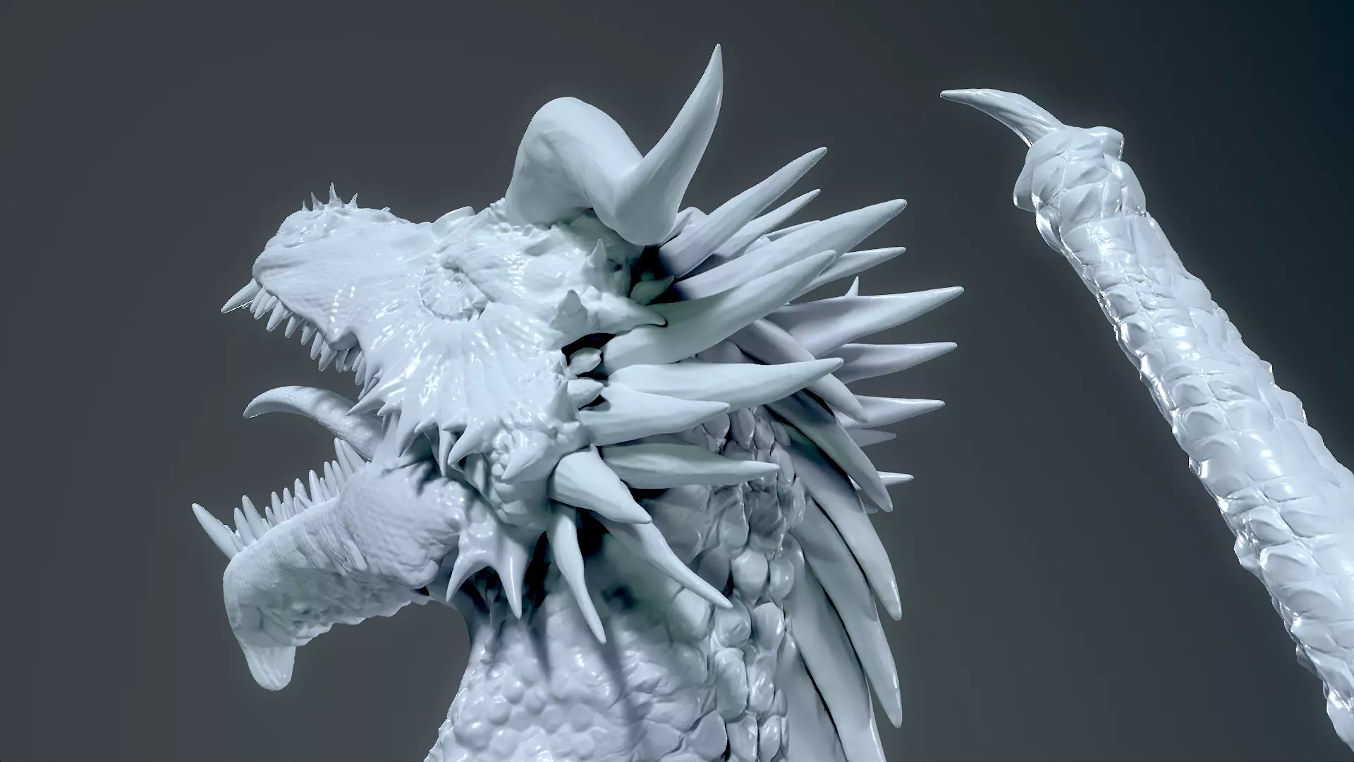 Dragon Sculpt for Print 3D print model_6