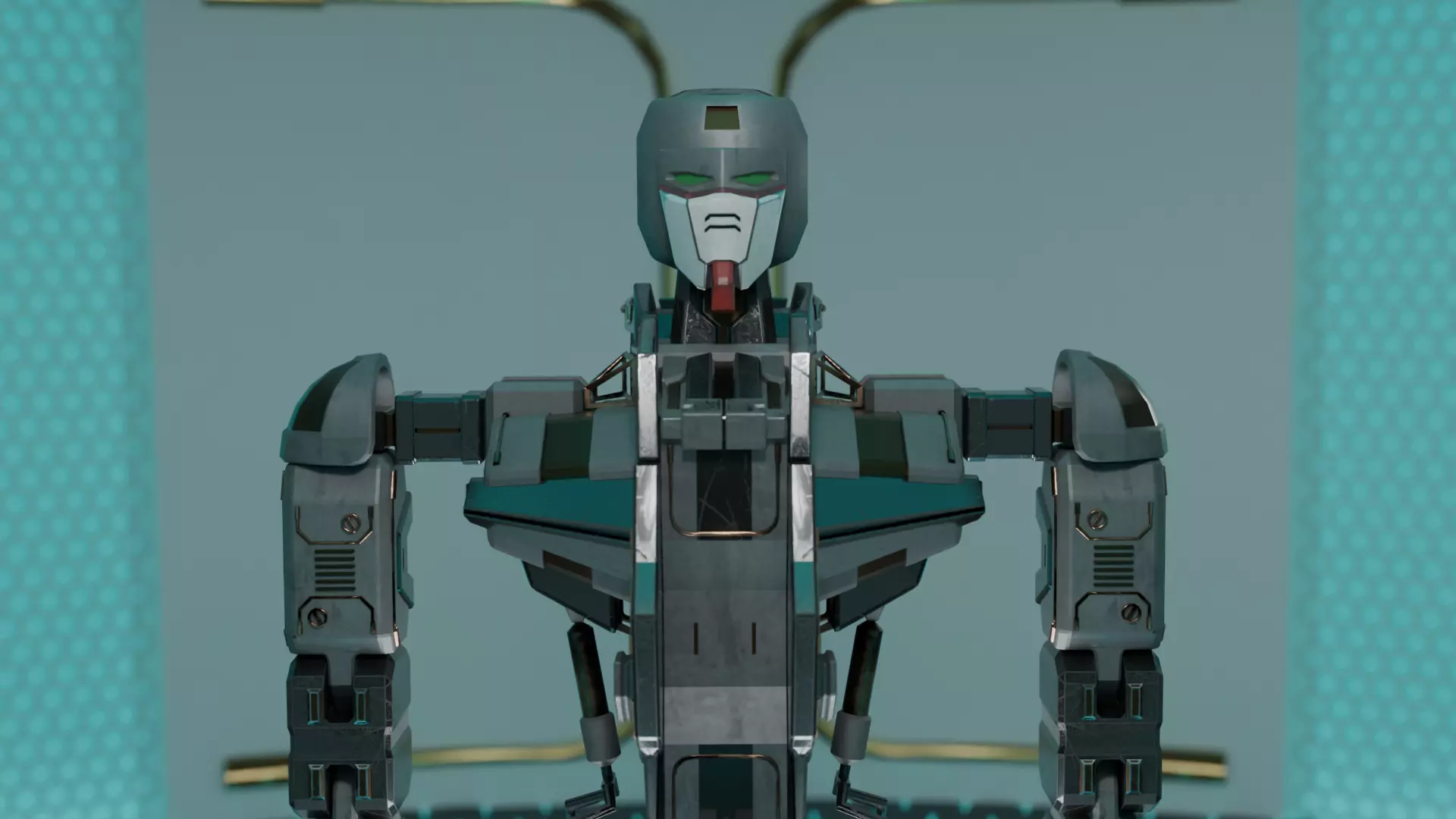 Strike Gundam Low-poly 3D model_3