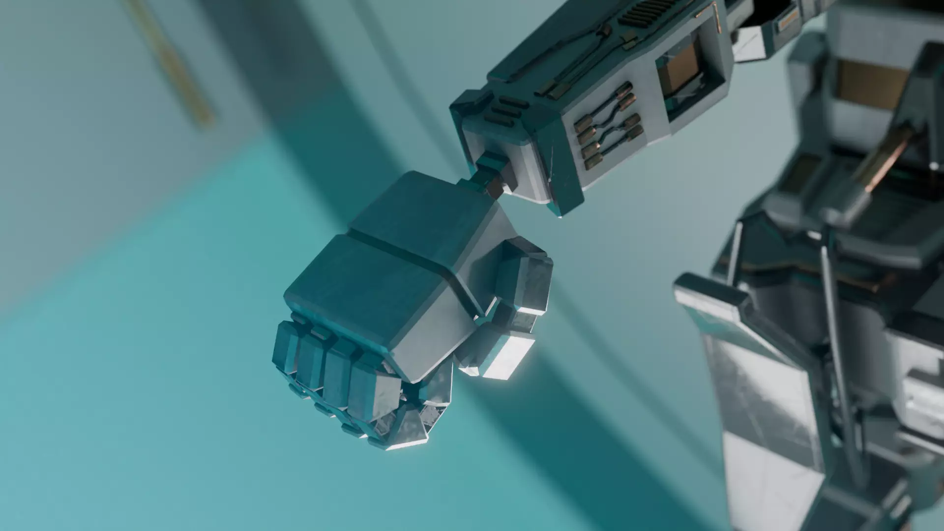 Strike Gundam Low-poly 3D model_8