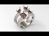 Scarlet Elegance Double Band Ring 3D print model_1