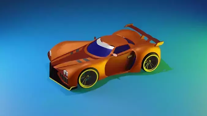 Low-Poly Racing Car