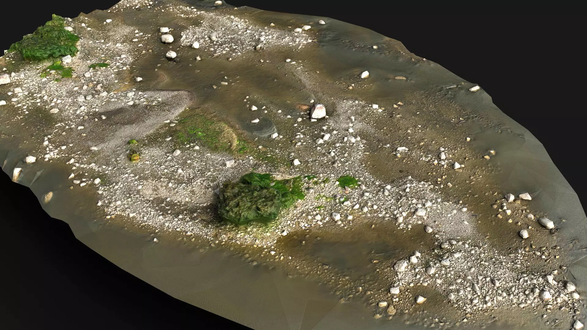 debris stones beach pt8 PBR photogrammetry Low-poly 3D model_6