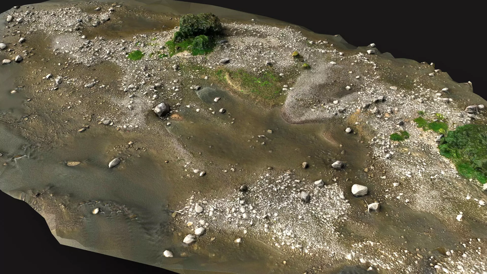 debris stones beach pt8 PBR photogrammetry Low-poly 3D model_3