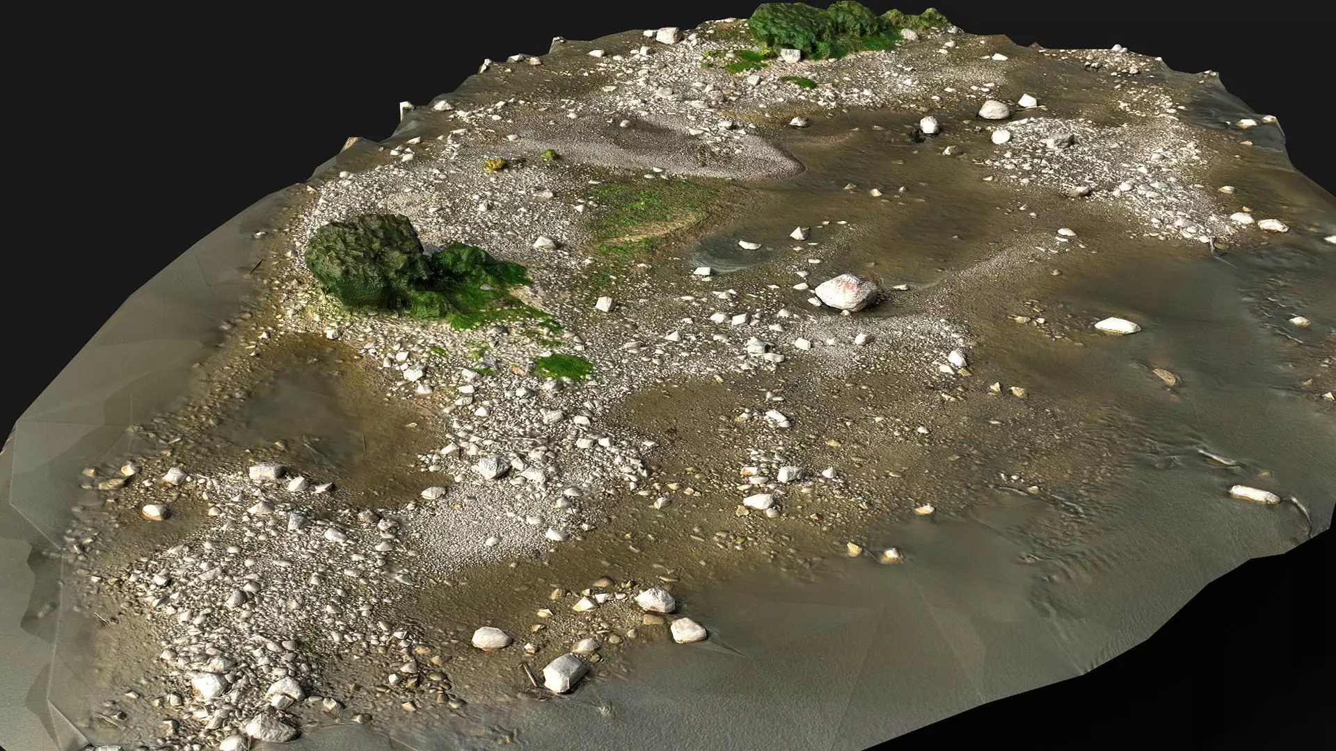 debris stones beach pt8 PBR photogrammetry Low-poly 3D model_1