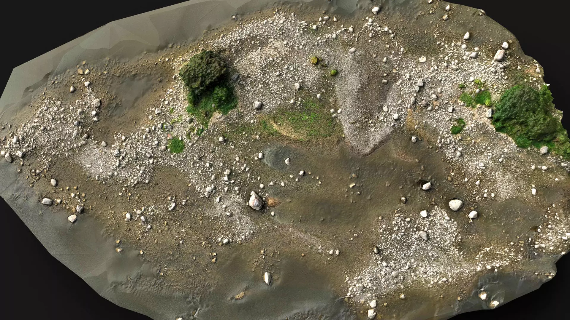 debris stones beach pt8 PBR photogrammetry Low-poly 3D model_4