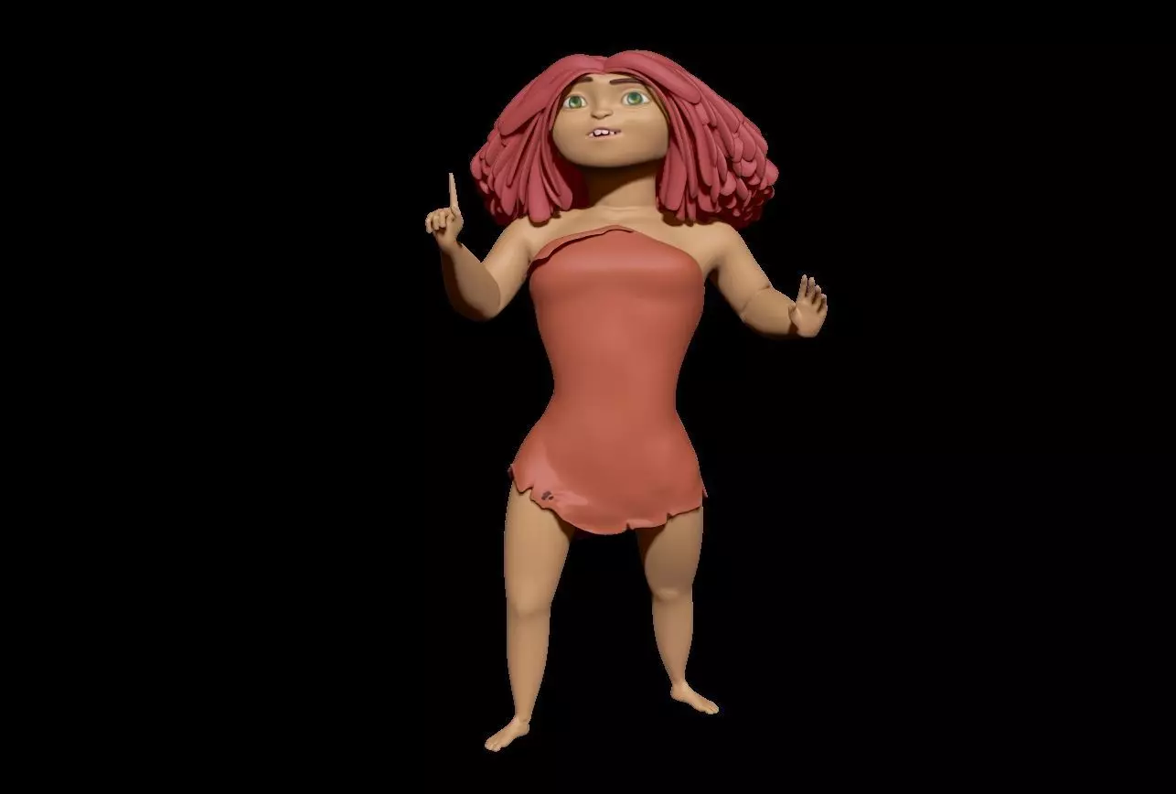 Eep Crood 3D model 3D print model_0