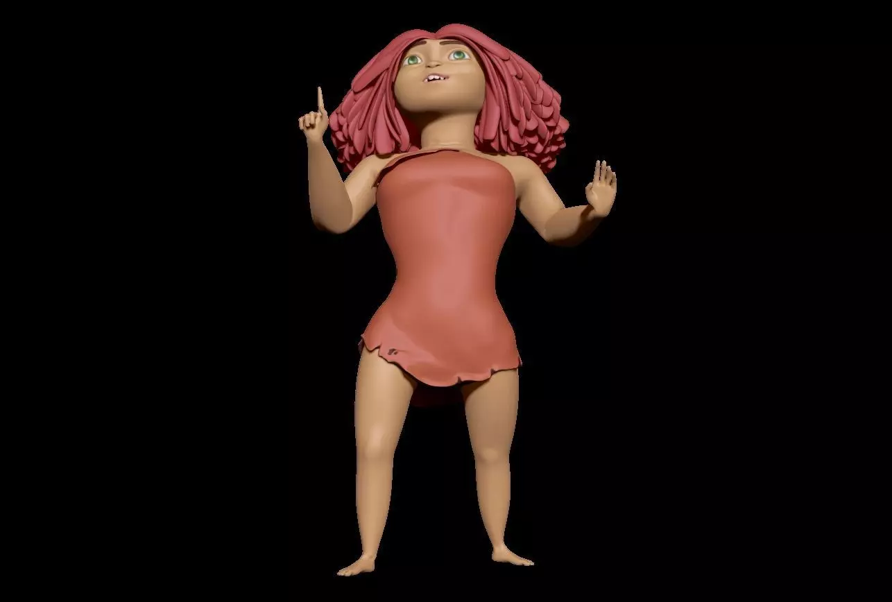 Eep Crood 3D model 3D print model_2