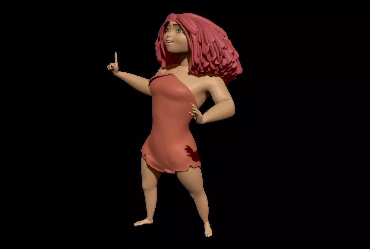 Eep Crood 3D model 3D print model_1