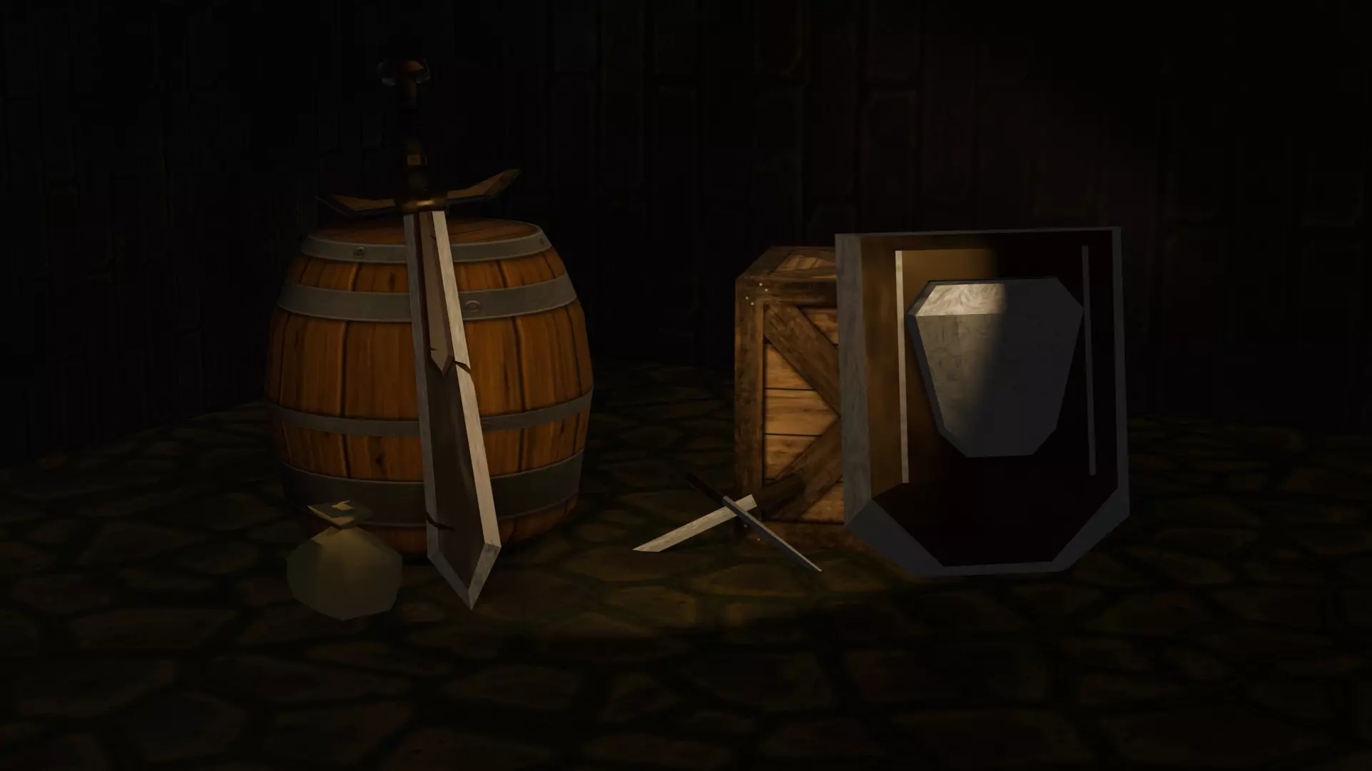 Advanture Item Low-poly 3D model_0