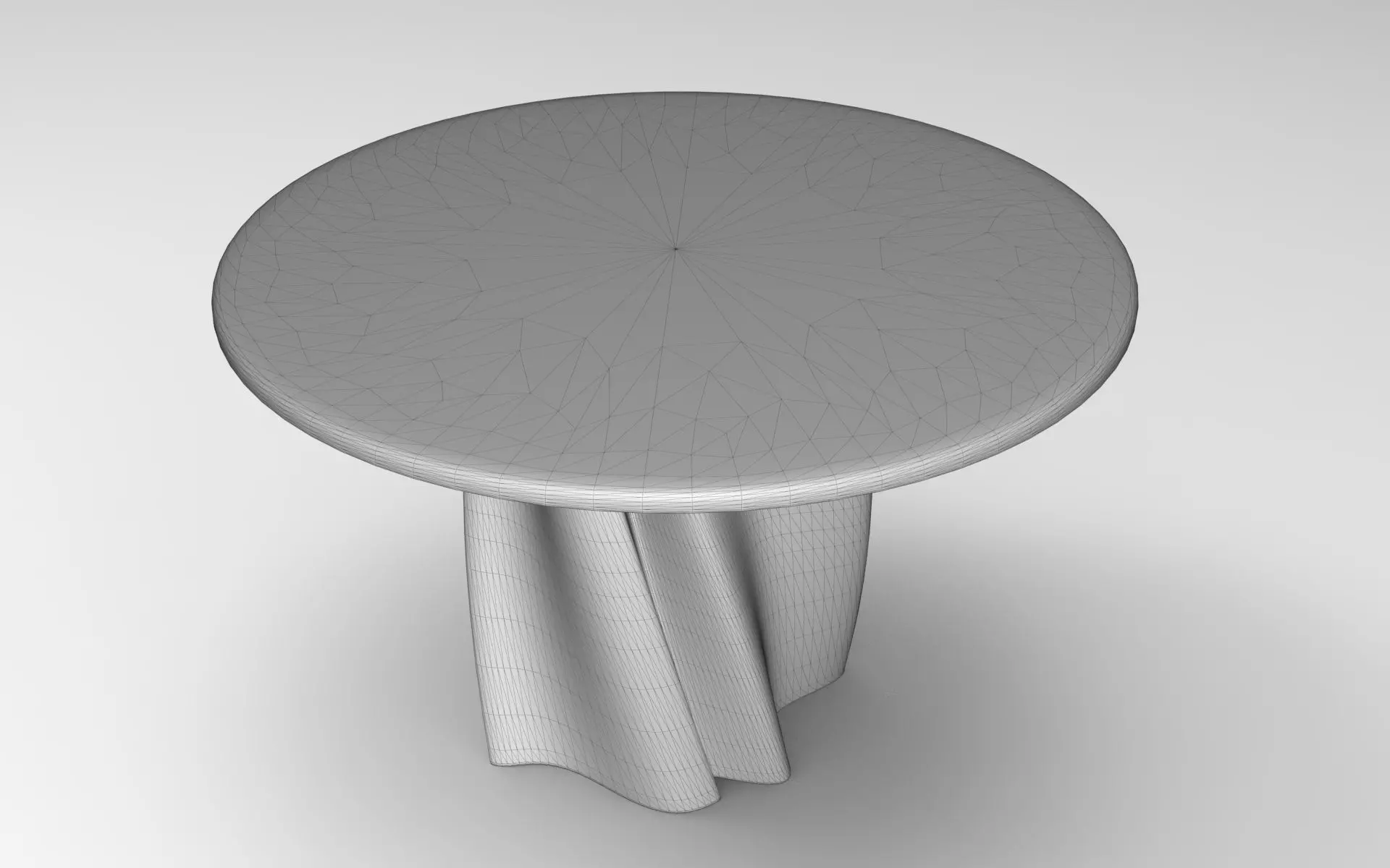 Lurr Dining Table Low-poly 3D model_5