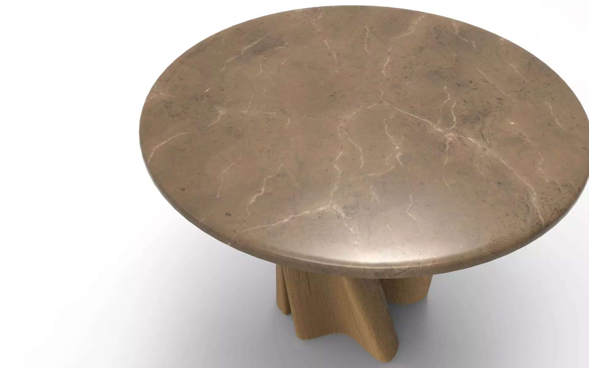 Lurr Dining Table Low-poly 3D model_1