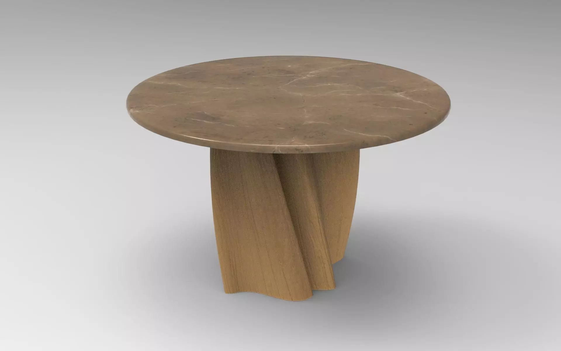Lurr Dining Table Low-poly 3D model_0