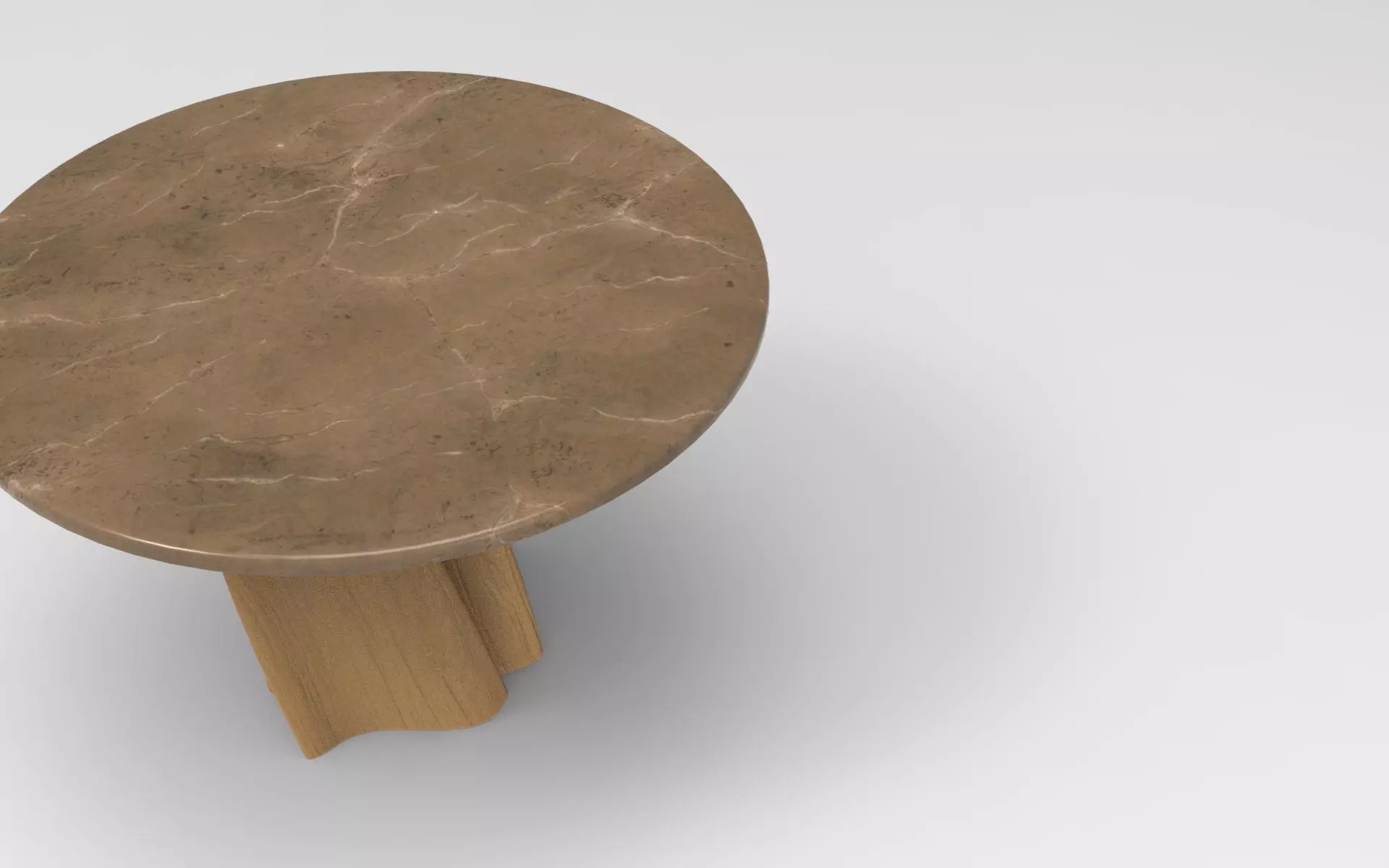 Lurr Dining Table Low-poly 3D model_3