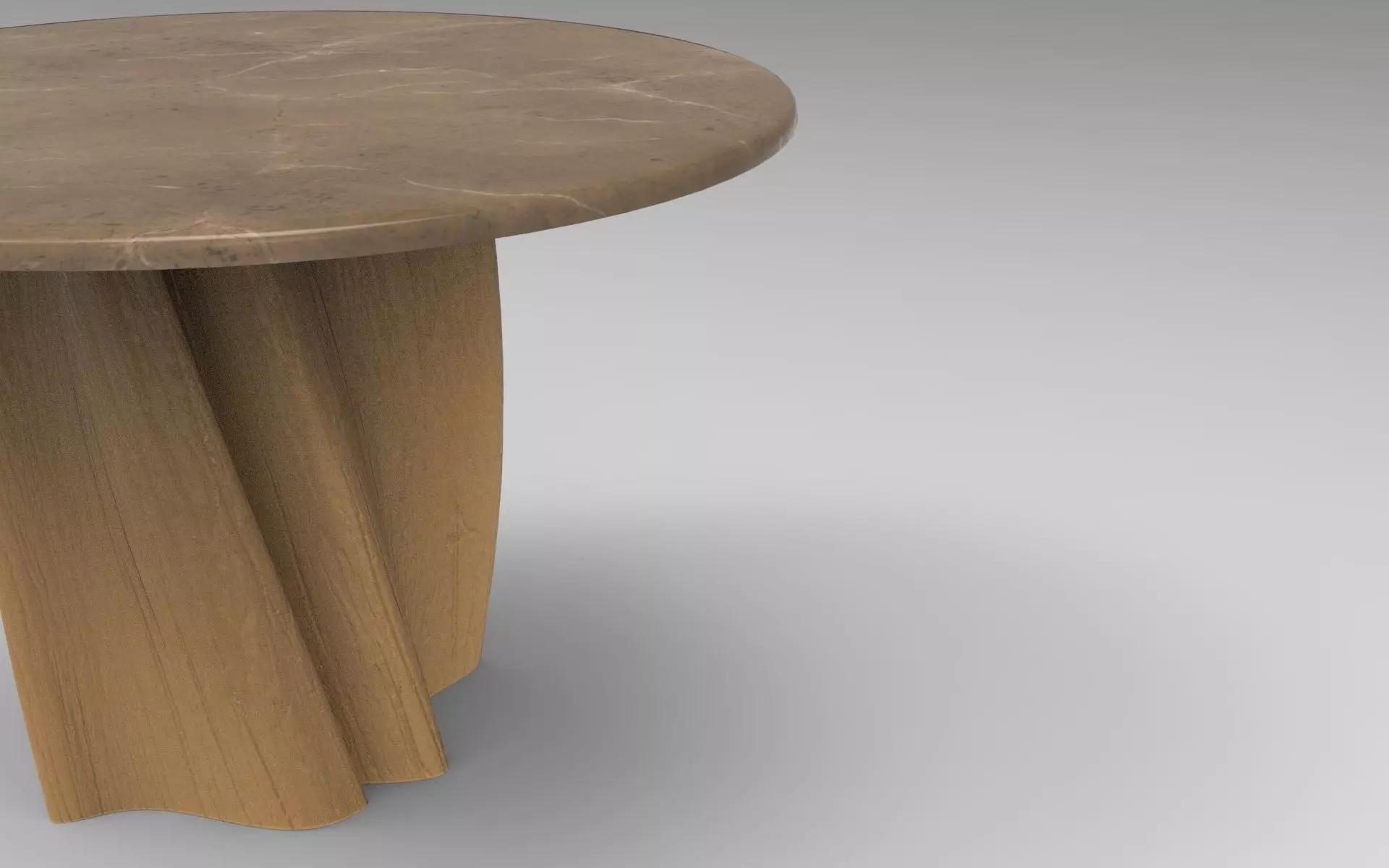 Lurr Dining Table Low-poly 3D model_4