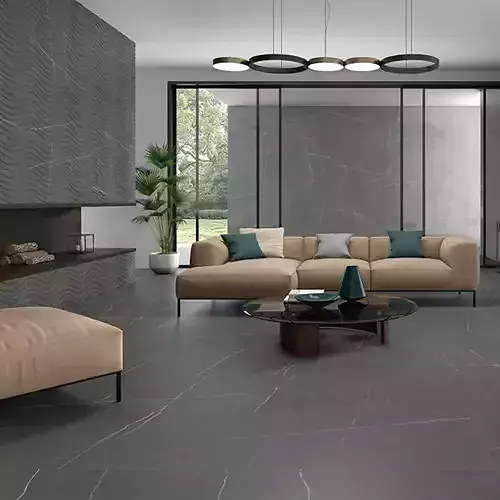 Luxury Dark Gray Marble Wall  Floor Tiles 3D Model 