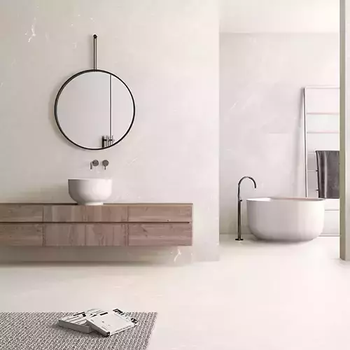 Light Gray Marble Wall  Floor Tiles 3D Model 