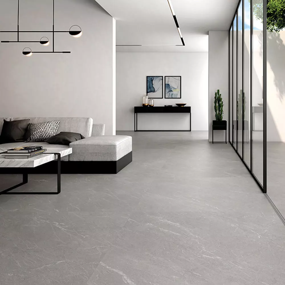 Contemporary Light Gray Stone Tiles 3D Model Texture_0