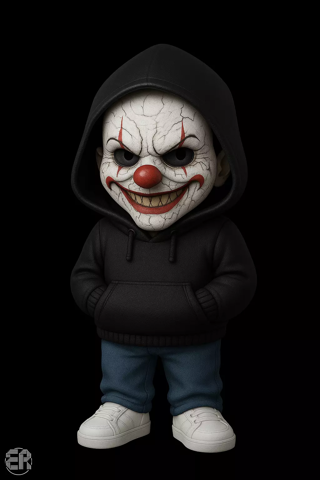 Clowny Hood - Hoody Family 3D print model_1