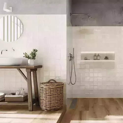 White Ceramic Wall Tile 3D Model