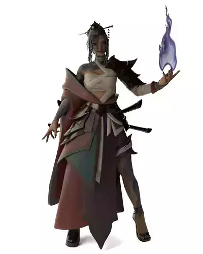 Azula - Fire Mage Warrior Blender